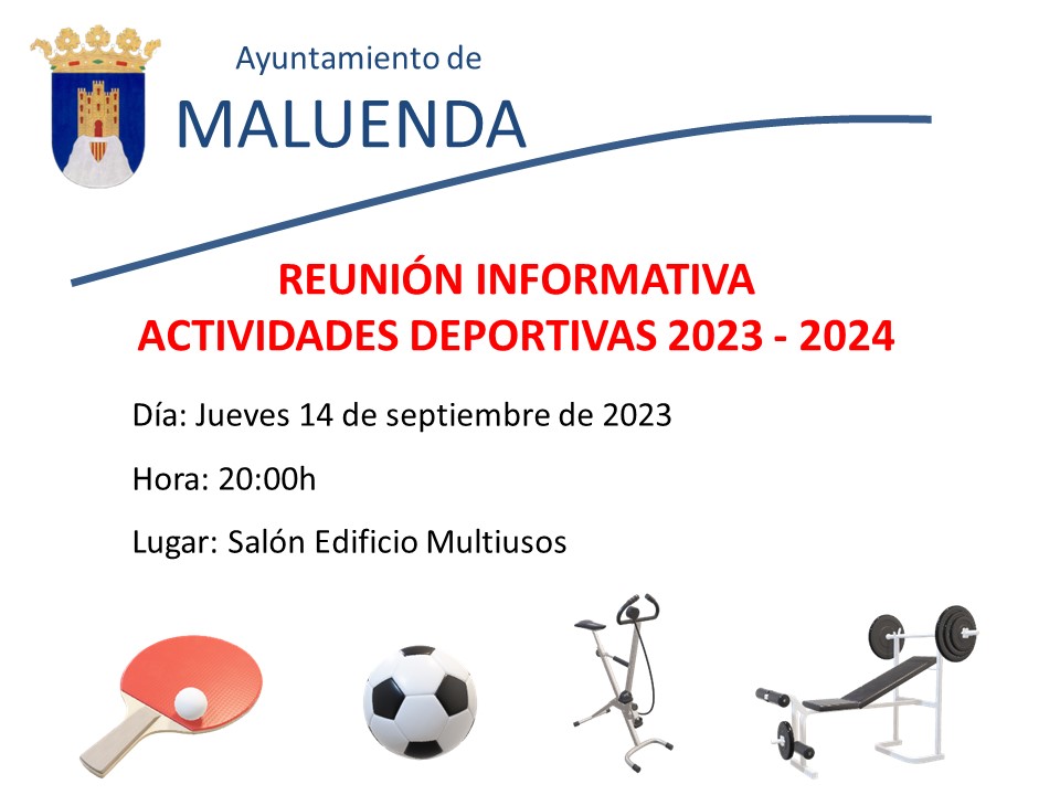 Reunión Actividades Deportivas 2023 - 2024